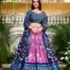 1214PNKMAIN.jpg Pink Tussar Silk Lehenga Choli Set with Pichwai and Patola Print Elegant Ethnic Wear
