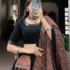 1697BLKCLO.jpg Black Cotton Traditional Lehenga Choli Set with Gota Patti Work
