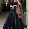 1697BLKMAIN.jpg Black Cotton Traditional Lehenga Choli Set with Gota Patti Work