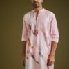 367_2 Multicolor Linen Kurta Set With Abstract Print