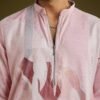 367_3 Multicolor Linen Kurta Set With Abstract Print