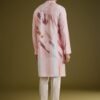 367_4 Multicolor Linen Kurta Set With Abstract Print