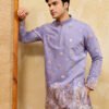 373_2 Luxury Lavender Embroidered Designer Kurta Set For Special Occasion