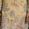375_3 Yellow Viscose Silk Mens kurta for haldi ceremony