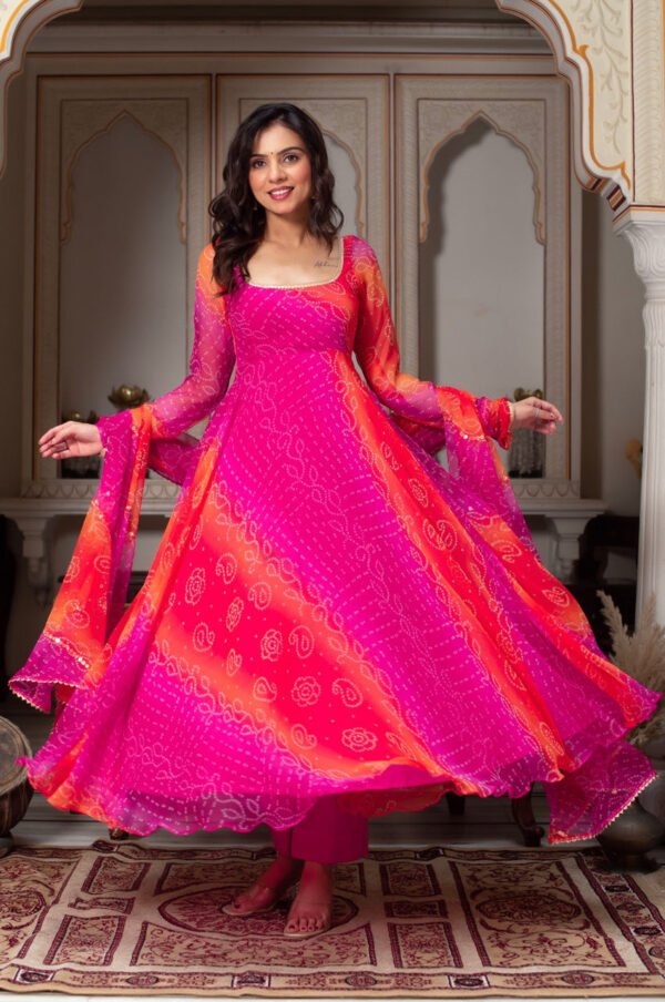 5916PINK_1.jpg Exotic Rangoli Georgette Suit Set
