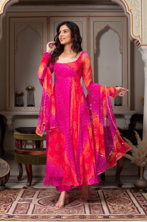 5916PINK_2.jpg Exotic Rangoli Georgette Suit Set