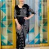 BLACKZIPSAREE_2.jpg Black Zip Gown Saree with Attached Dupatta