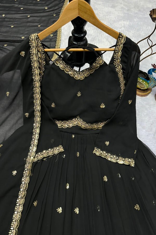 IMG_4082.jpg Black Georgette Anarkali Suit Set
