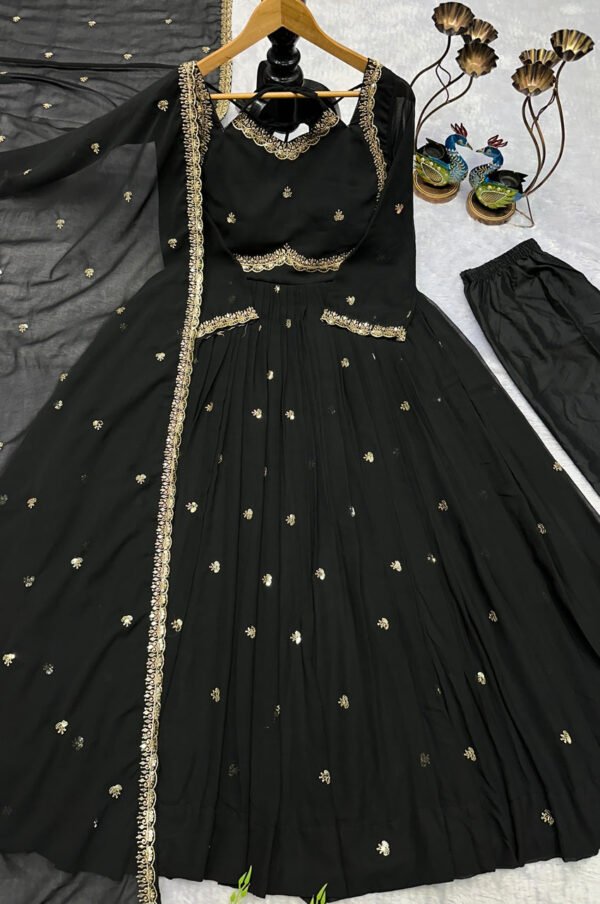 IMG_4089.jpg Black Georgette Anarkali Suit Set