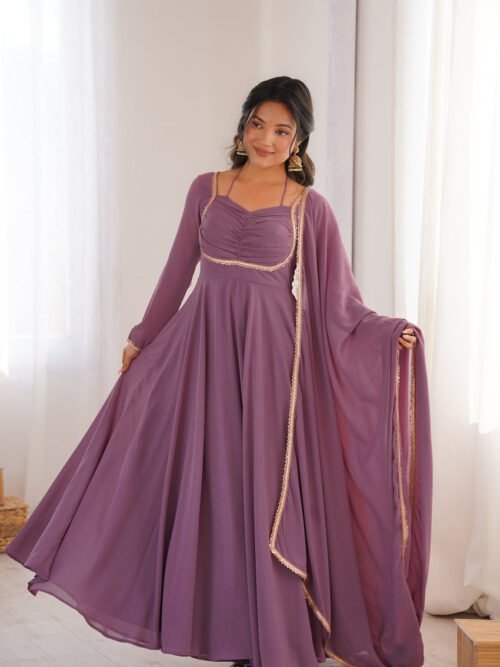 IMG_4292.jpg Mauve Pink Fox Blooming Georgette Anarkali