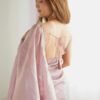 IMG_6673.jpg Dusty Pink Pre-Draped Saree with Stitched Blouse