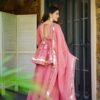 IMG_9446.jpg Elegant Pink Crushed Tissue Fabric Kurta Set