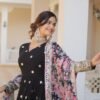 KA-1078BLACK_5.jpg Black Heavy Embroidery Work Gown with Dupatta