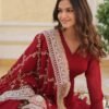 KA-1082MAROON_3.jpg Luxurious Maroon Heavy Designer Gown with Dupatta