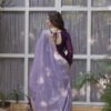 Purple Wedding Wear Gown