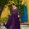 KA-1201_2.jpg WINE COLOR DESIGNER KURTI PANT SET
