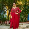 KA-1201_6.jpg MAROON COLOR DESIGNER KURTI PANT SET
