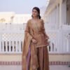 KA-1229_7.jpg Pastel Chocolate Fendi Crush Sharara Set