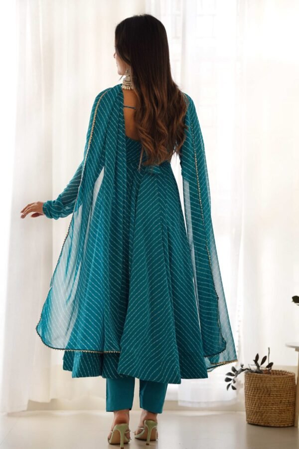 KB-264RAMA_2_19e01c11-c3b1-42fc-b4f7-aa32a6f7fe26.jpg Alluring Rama Lehriya Anarkali Suit Sophisticated Charm