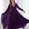 KB-283PURPLE_2.jpg Purple Georgette Embroidered Anarkali Suit Set