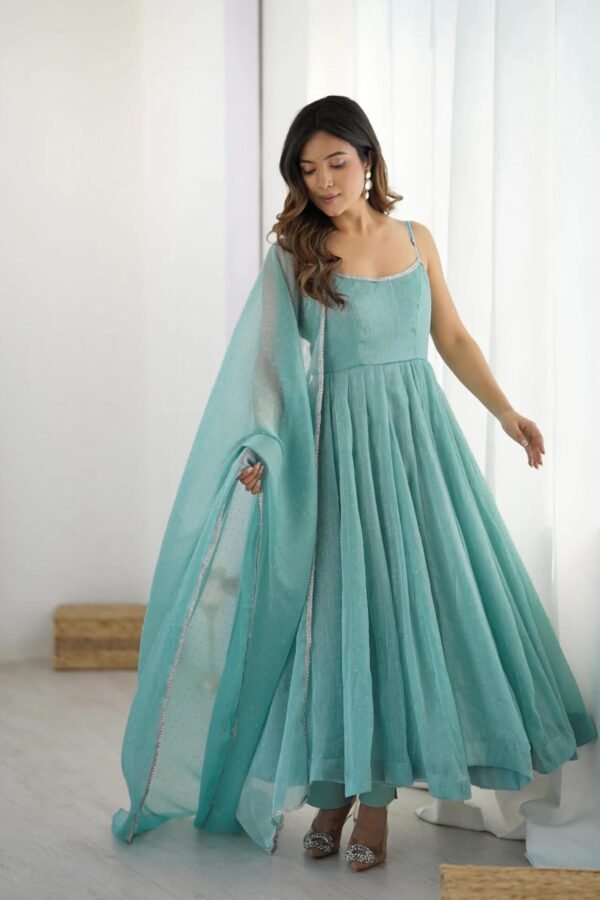 KB-287_3.jpg Powder Blue Anarkali Suit with Swarovski Work