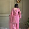 KB-297PINK_3.jpg Pink Crunchy Silk Farshi Salwar Suit with Swarovski Work