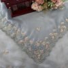 Sea Grey Fendy Silk Heavy Saree