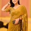 MM-246golden_2.jpg Luxurious Two-Tone Fendy Chiffon Saree
