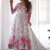 NKB-38_4.jpg Get Ready to Turn Heads with this Elegant White Floral Print Anarkali Set