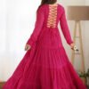 NKB-43_15.jpg Rani Pink Laheriya Print Traditional Gown