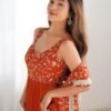 NKB-49ORANGE_6.jpg Elegant Orange Anarkali Set for Special Occasions
