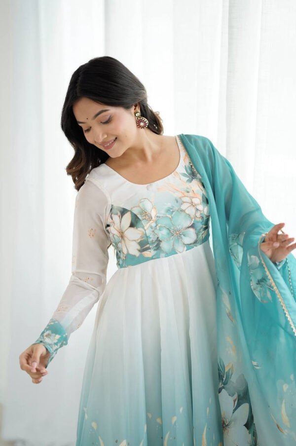 NKB-61AQUABLUE_1.jpg Aqua Blue Festival Special Anarkali Suit Set