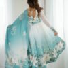 NKB-61AQUABLUE_2.jpg Aqua Blue Festival Special Anarkali Suit Set