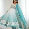 NKB-61AQUABLUE_4.jpg Aqua Blue Festival Special Anarkali Suit Set