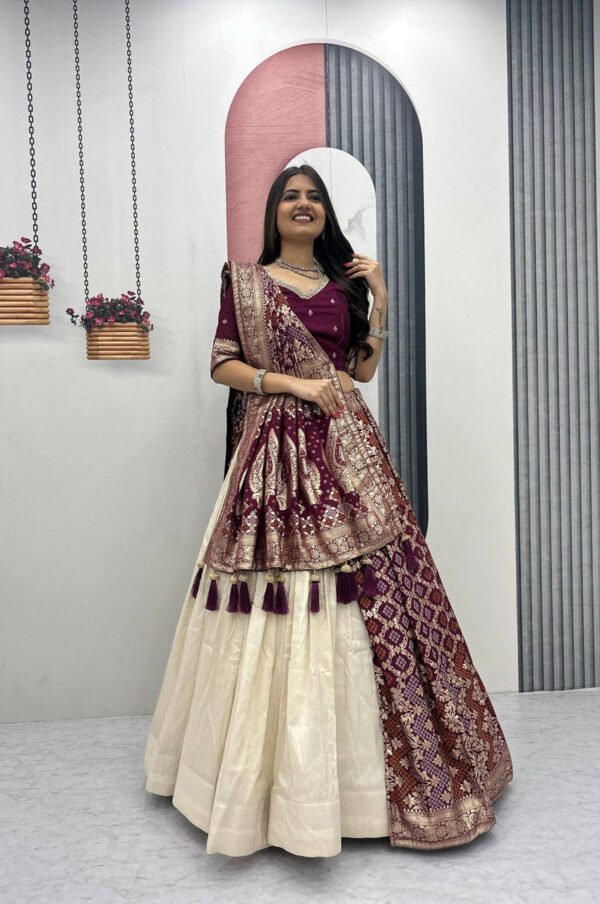 Pc-560_4_5e449c08-2082-45b4-9185-b0d5ee8293e5.jpg Maroon Lehenga Saree Set – Royal Elegance with Modern Flair