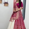 Pc-560_5.jpg Rani Pink Lehenga Saree Set – Royal Elegance with Modern Flair