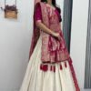 Pc-560_6.jpg Rani Pink Lehenga Saree Set – Royal Elegance with Modern Flair