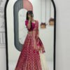 Pc-560_8.jpg Rani Pink Lehenga Saree Set – Royal Elegance with Modern Flair