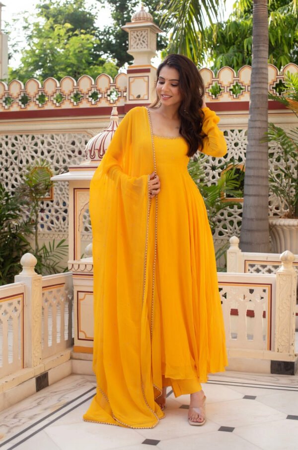 RTC-5935_1.jpg Mustard Yellow Hand-Worked Premium Anarkali Set
