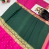 SG-237green_1.jpg Mysore Silk Zip Saree Gown