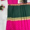 SG-237green_2.jpg Mysore Silk Zip Saree Gown