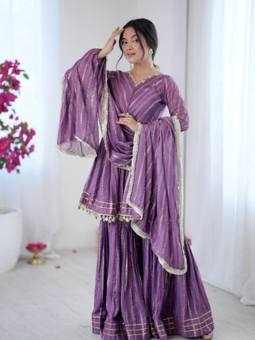 SRK-5300_2_1ac6b8b8-1714-44c7-a644-b4979d024316.jpg Lilac Mal Chanderi Sharara Set