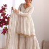 SRK-5300_4.jpg Gold White Designer Sharara Suit Set