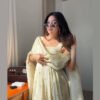 Daisy White Cosmos Anarkali Gown Set