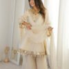 SRK-5339_4.jpg Ivory Tebby Organza Silk Sharara Suit with Real Mirror Lace Work