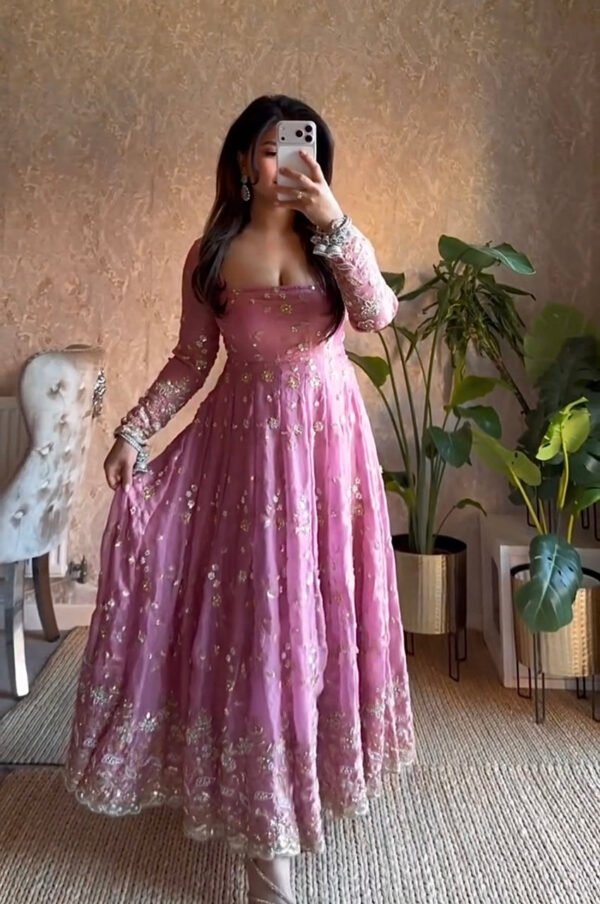 SSC-689_2.jpg Carnival Pink Heavy Anarkali Suit Set