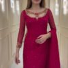 ST-1125_1.jpg Maroon Designer Suit Set