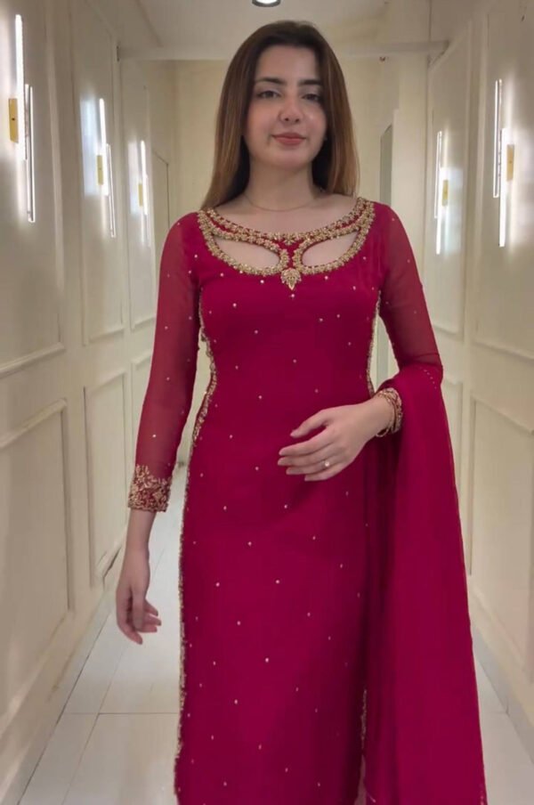 ST-1125_1.jpg Maroon Designer Suit Set