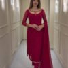 ST-1125_2.jpg Maroon Designer Suit Set