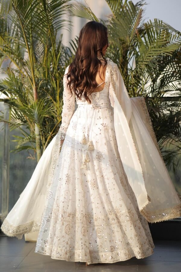 STD-128WHITE_2.jpg Luxurious White Gown with Sequence Work & Dupatta